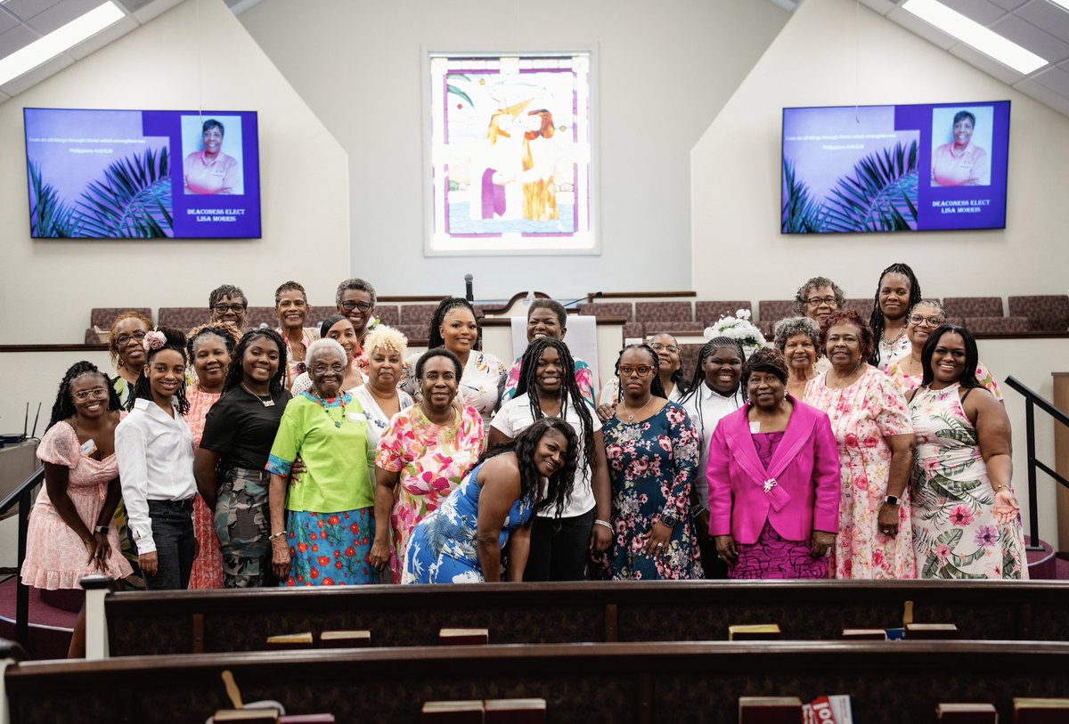 The women of Mount Moriah together in the sanctuary